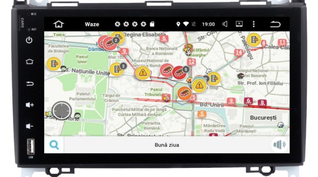 NAVIGATIE CARPAD ANDROID 8.0 DEDICATA MERCEDES BENZ VITO VIANO SPRINTER A/B CLAS VW CRAFTER NAVDi068