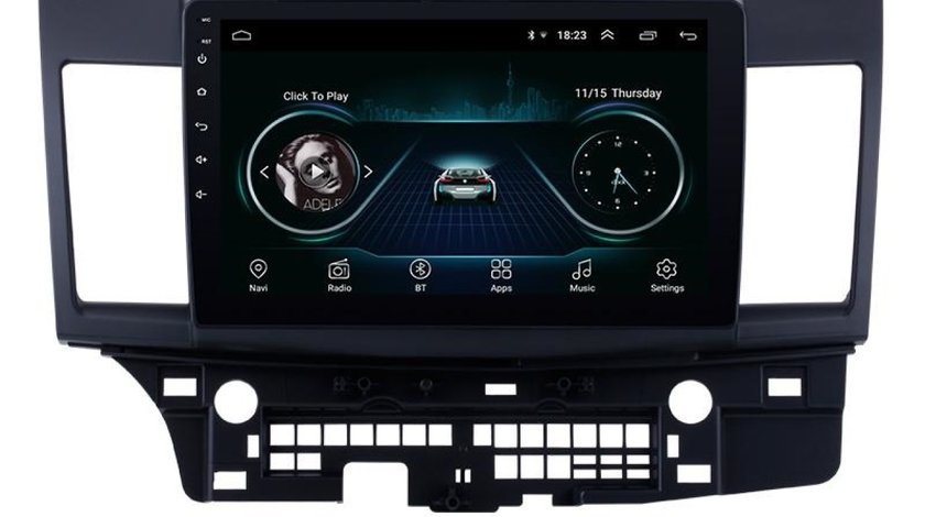 NAVIGATIE CARPAD ANDROID 8.1 DEDICATA MITSUBISHI LANCER ECRAN 10” 16GB GPS WAZE WIFI CARKIT