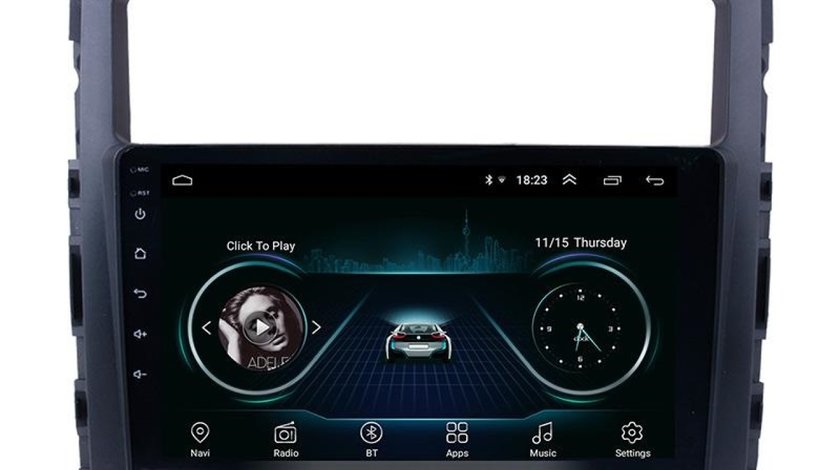 NAVIGATIE CARPAD ANDROID 8.1 DEDICATA MITSUBISHI PAJERO ECRAN 10” 16GB INTERNET 4G WIFI GPS WAZE