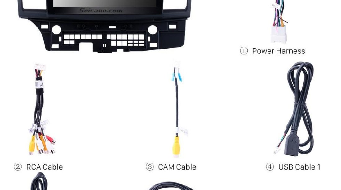 NAVIGATIE CARPAD ANDROID 8.1 DEDICATA MITSUBISHI LANCER ECRAN 10” 16GB GPS WAZE WIFI CARKIT