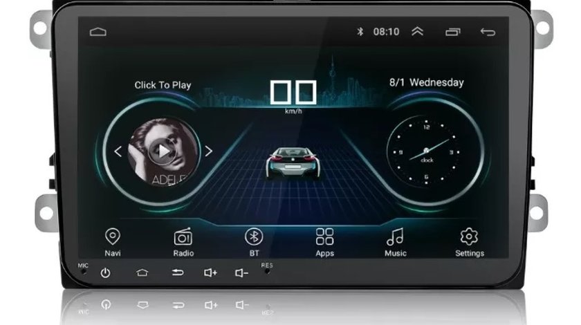 NAVIGATIE CARPAD ANDROID 8.1 DEDICATA VW SKODA SEAT ECRAN 9'' 16GB WIFI DVR GPS VAG NAV 5000 PRO