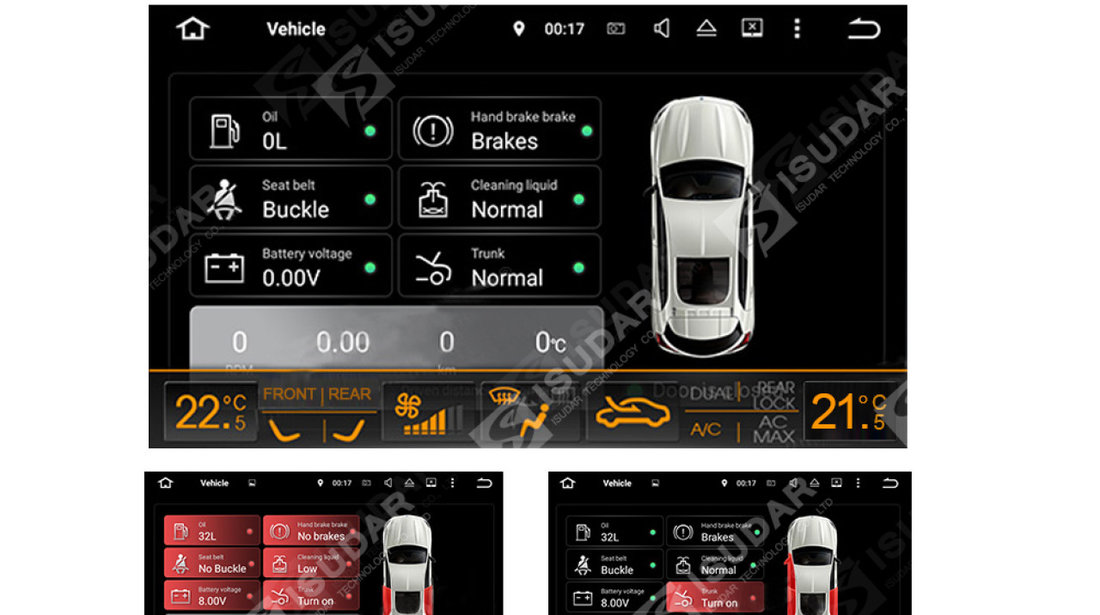 NAVIGATIE CARPAD ANDROID 8.1 DEDICATA VW SKODA SEAT NAV-D9800 9'' 16GB 2GB RAM WAZE CAMERA BONUS!