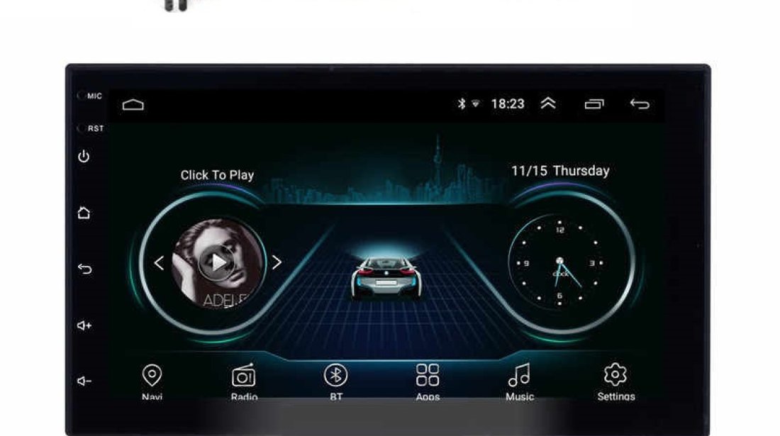 Navigatie Carpad Android 8.1Dedicata Vw Passat B5 Golf 4 Bora Polo Sharan Transporter Multivan T4 T5