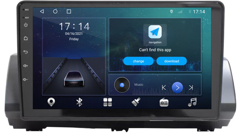 NAVIGATIE CARPAD ANDROID DEDICATA DACIA LOGAN SANDERO JOGGER 2021 2022 2+32GB OCTACORE CARPLAY SIM