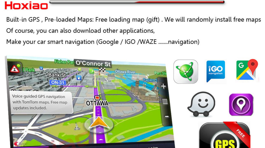 NAVIGATIE CARPAD ANDROID DEDICATA FORD FIESTA  ECRAN 7'' USB INTERNET 3G GPS WAZE COMENZI VOLAN