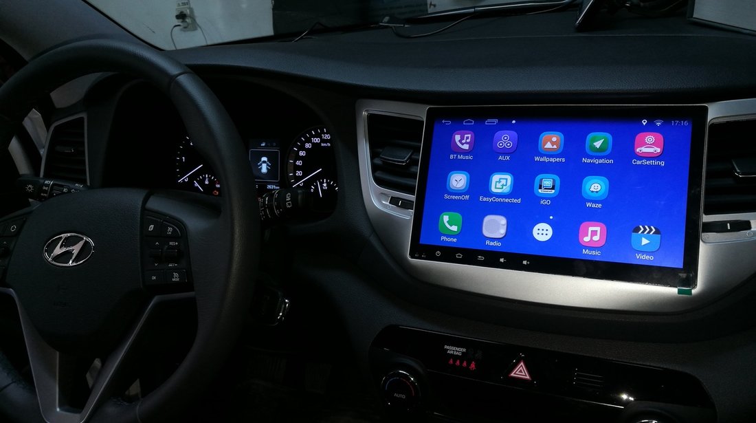 NAVIGATIE CARPAD ANDROID DEDICATA HYUNDAI TUCSON 2016 - 2017 ECRAN 10.1'' CAPACITIV INTERNET 3G WIFI