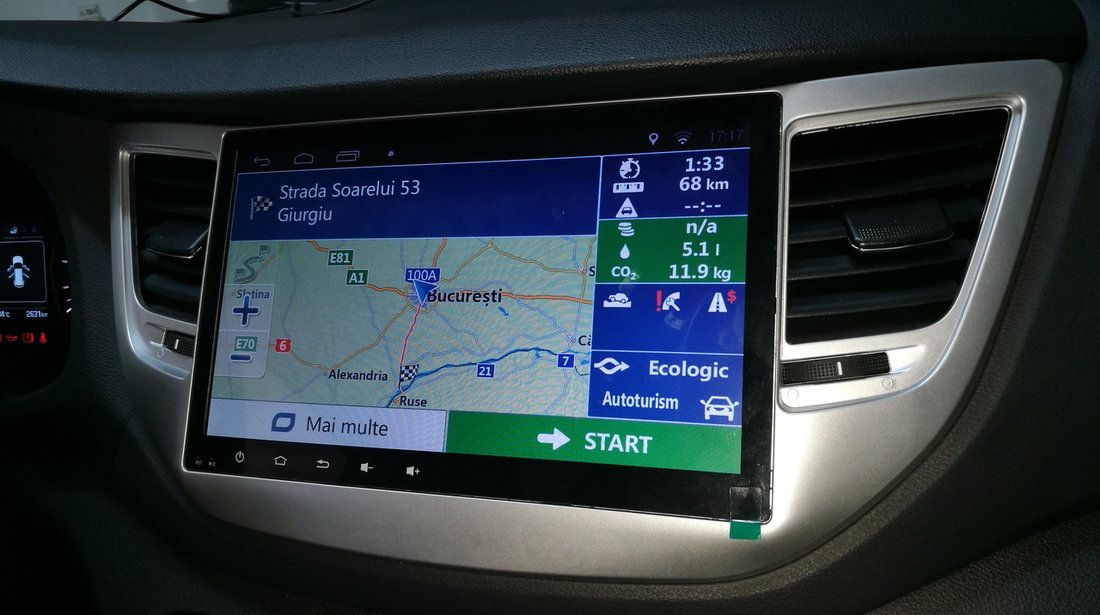 NAVIGATIE CARPAD ANDROID DEDICATA HYUNDAI TUCSON 2016 - 2017 ECRAN 10.1'' CAPACITIV INTERNET 3G WIFI