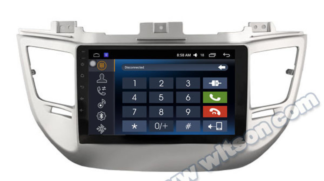 NAVIGATIE CARPAD ANDROID DEDICATA HYUNDAI TUCSON 2016 - 2018 WITSON W2-F2068A ECRAN 9'' CAPACITIV IN