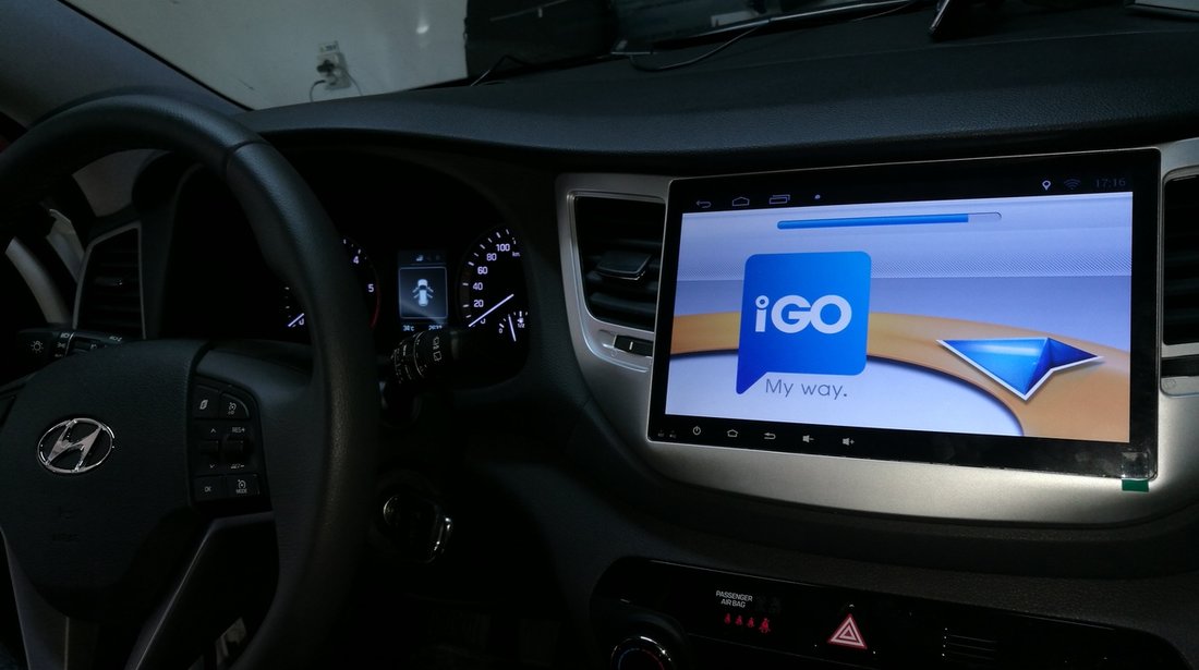 NAVIGATIE CARPAD ANDROID DEDICATA HYUNDAI TUCSON 2016 - 2017 ECRAN 10.1'' CAPACITIV INTERNET 3G WIFI