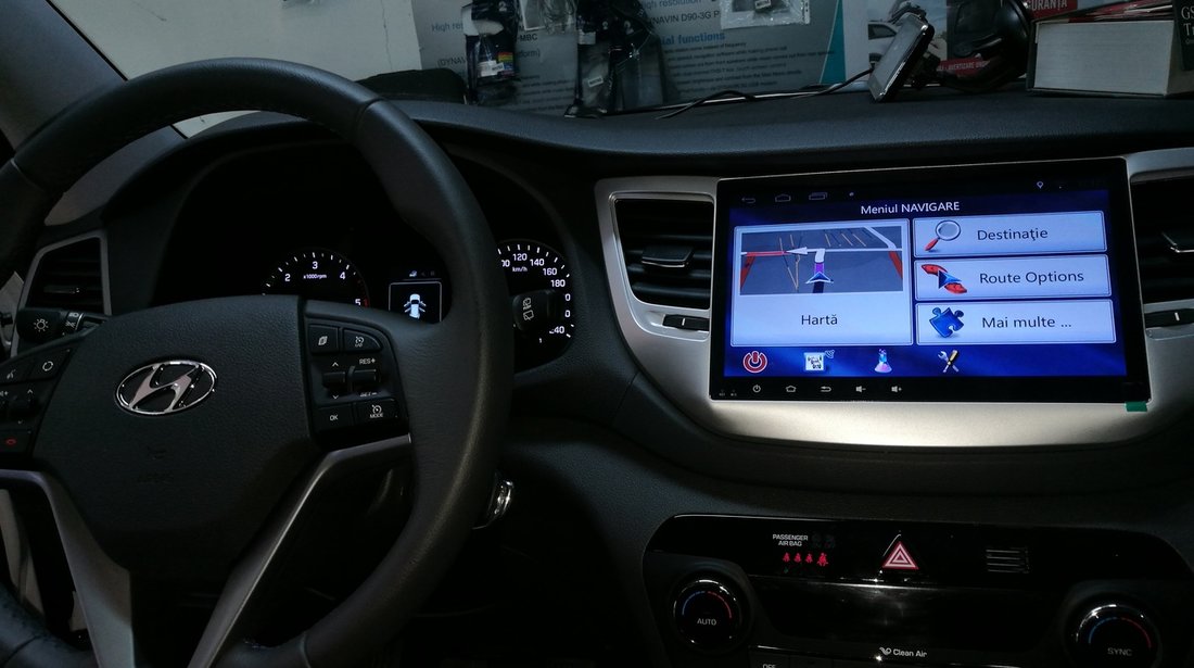 NAVIGATIE CARPAD ANDROID DEDICATA HYUNDAI TUCSON 2016 - 2017 ECRAN 10.1'' CAPACITIV INTERNET 3G WIFI