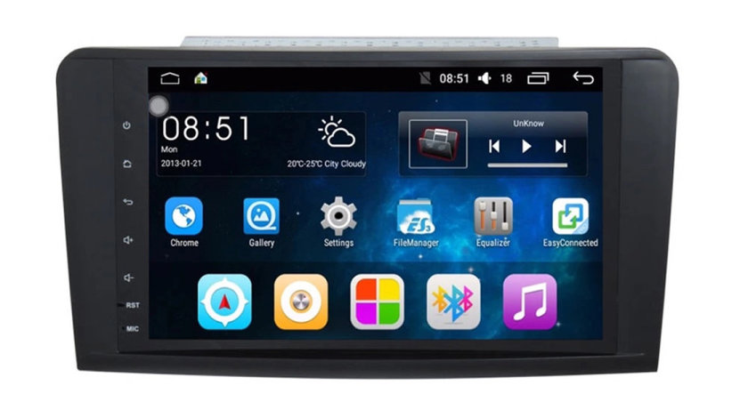NAVIGATIE CARPAD ANDROID DEDICATA MERCEDES ML W164 ECRAN 10"CAPACITIV 16GB INTERNET 3G WIFI EDT-L213