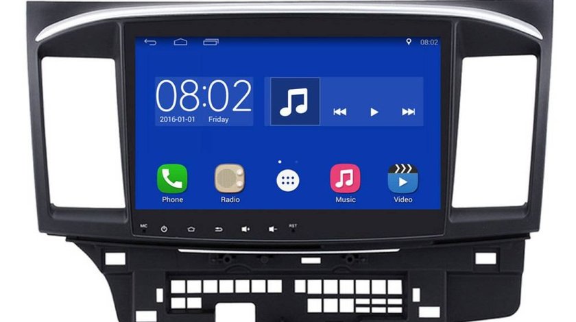 NAVIGATIE CARPAD ANDROID DEDICATA MITSUBISHI LANCER GPS WAZE CARKIT MODEL EDOTEC EDT-L037