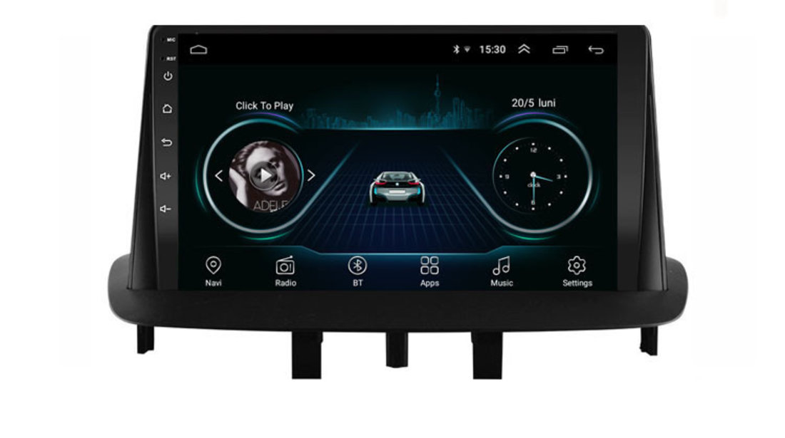 NAVIGATIE CARPAD ANDROID DEDICATA RENAULT MEGANE 3 ECRAN 9” QUADCORE 16GB INTERNET 3G WIFI KIT-145