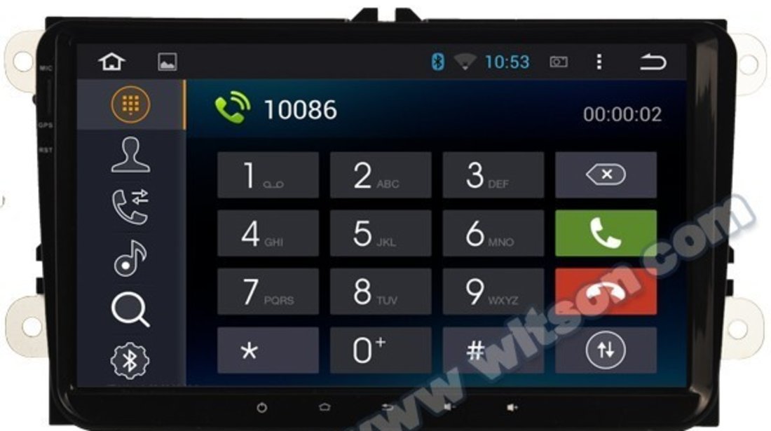 NAVIGATIE CARPAD ANDROID DEDICATA Skoda Rapid WITSON W2-F9249V ECRAN 9'' CAPACITIV