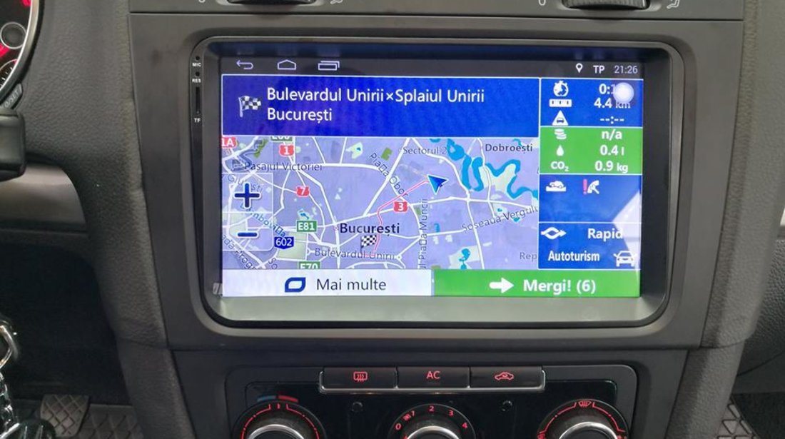 NAVIGATIE CARPAD ANDROID DEDICATA SKODA ROOMSTER EDONAV E305 ECRAN 9'' CAPACITIV 16GB INTERNET 3G