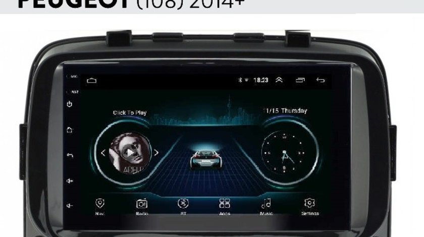 NAVIGATIE CARPAD ANDROID DEDICATA TOYOTA AYGO PEUGEOT 108 CITROEN C1 2014 - 2019 ECRAN 7'' CAPACITIV