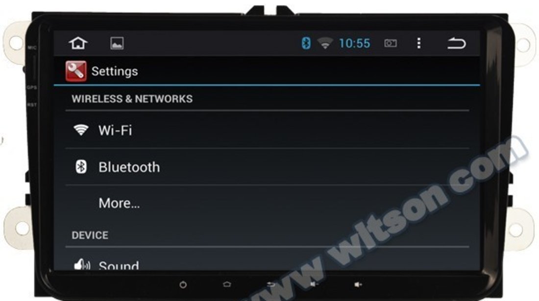NAVIGATIE CARPAD ANDROID DEDICATA Volkswagen Golf 5 2005-2009 WITSON W2-F9249V ECRAN 9'' CAPACITIV