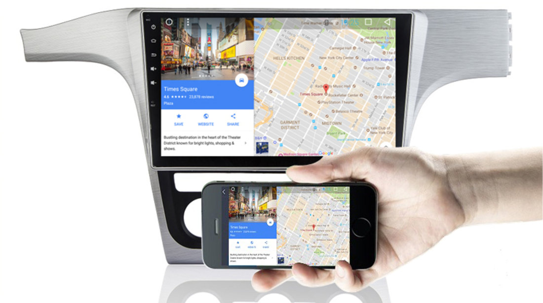 NAVIGATIE CARPAD ANDROID DEDICATA VW PASSAT B7 2009 - 2016 ECRAN 10.2'' CAPACITIV 16GB INTERNET 3G