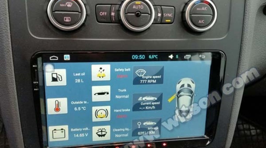 NAVIGATIE CARPAD ANDROID DEDICATA VW SKODA SEAT WITSON W2-F9249V ECRAN 9'' CAPACITIV INTERNET 3G WIF