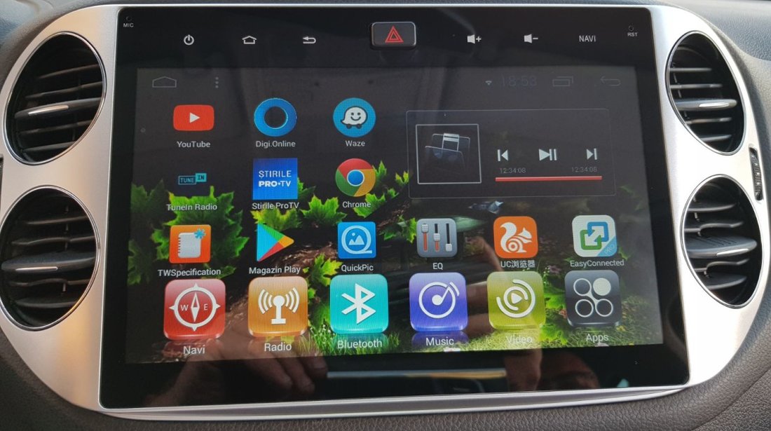NAVIGATIE CARPAD ANDROID DEDICATA VW TIGUAN GOLF 5 PLUS ECRAN 10.1'' CAPACITIV 16GB INTERNET 3G WIFI
