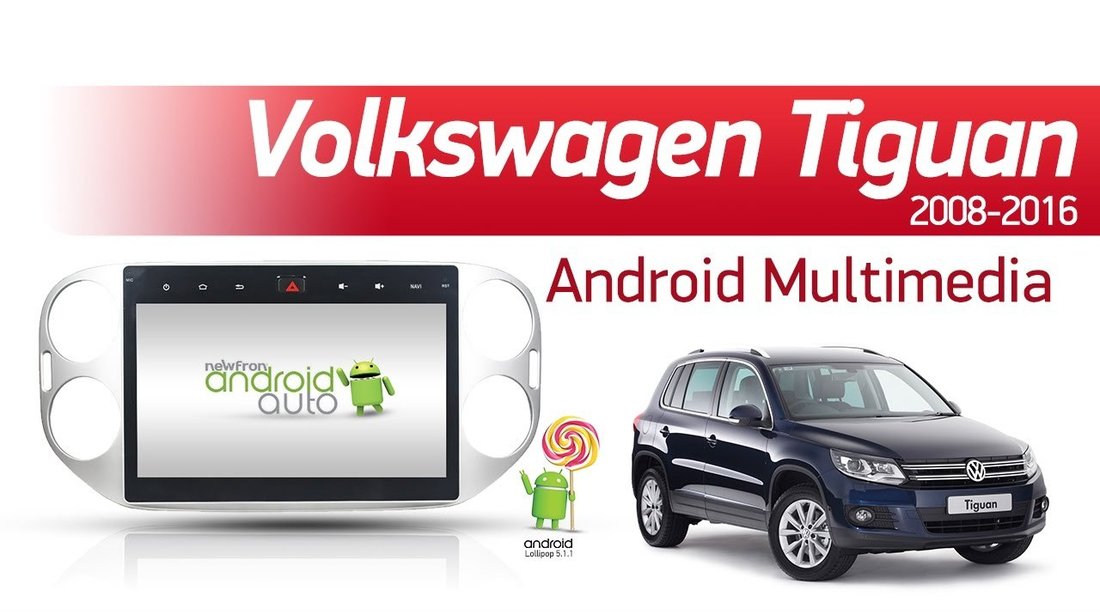 NAVIGATIE CARPAD ANDROID DEDICATA VW TIGUAN GOLF 5 PLUS ECRAN 10.1'' CAPACITIV 16GB INTERNET 3G WIFI