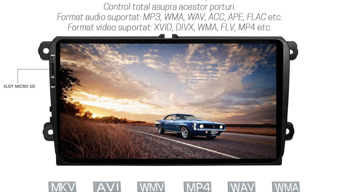 NAVIGATIE CARPAD ANDROID DEDICATA VW Touran  EDONAV E305 ECRAN 9'' CAPACITIV 16GB INTERNET 3G