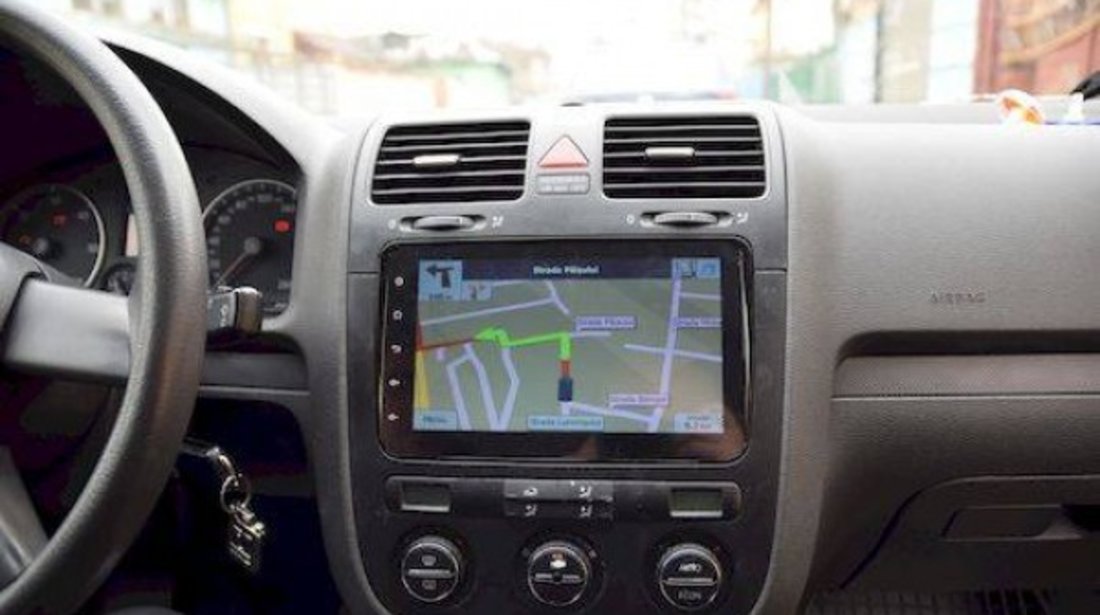 NAVIGATIE CARPAD CMP8001 ANDROID 4.4.4 DEDICATA VW SHARAN 2000-2015 8'' CAPACITIV 16GB WIFI WAZE