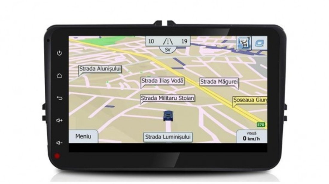 NAVIGATIE CARPAD CMP8001 ANDROID 4.4.4 DEDICATA VW TOURAN 2003-2014 8'' CAPACITIV 16GB WIFI WAZE