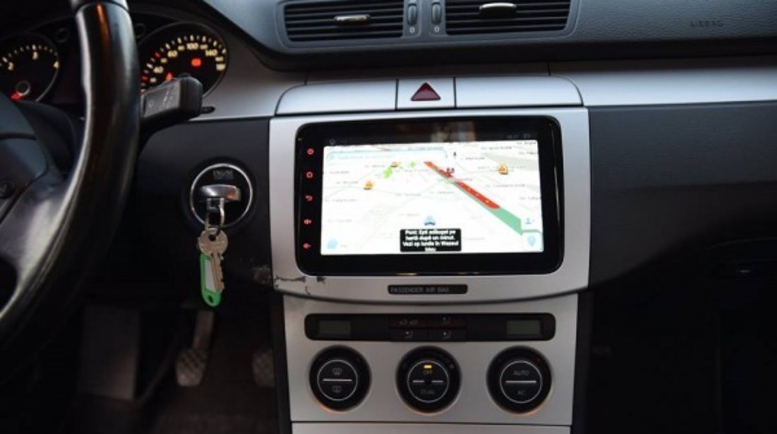 NAVIGATIE CARPAD CMP8001 ANDROID 4.4.4 DEDICATA VW TOURAN 2003-2014 8'' CAPACITIV 16GB WIFI WAZE