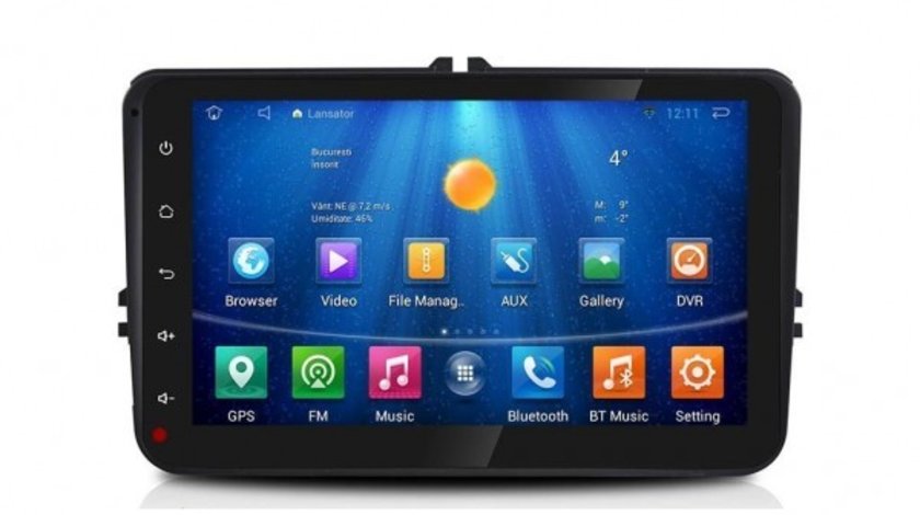 NAVIGATIE CARPAD CMP8001 ANDROID 4.4.4 DEDICATA VW AMAROK 2010-2015 8'' CAPACITIV 16GB WIFI WAZE
