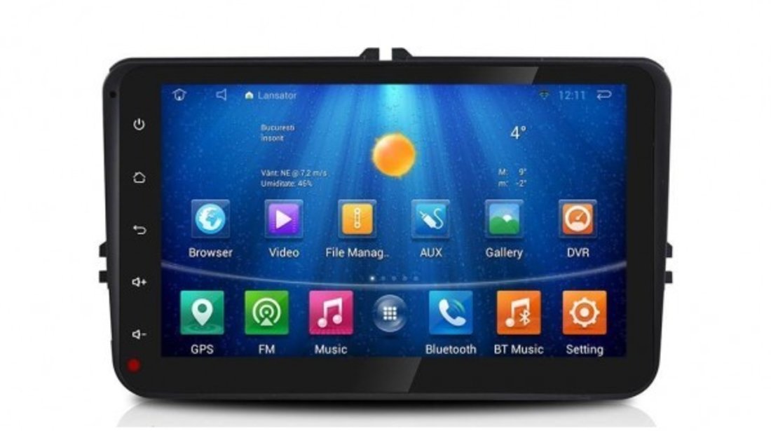 NAVIGATIE CARPAD CMP8001 ANDROID 4.4.4 DEDICATA VW EOS 2006-2014 8'' CAPACITIV 16GB WIFI WAZE