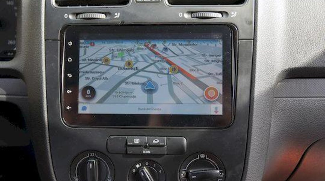 NAVIGATIE CARPAD CU ANDROID DEDICATA VW SKODA SEAT ECRAN 8'' CAPACITIV 16GB INTERNET 3G WIFI WAZE