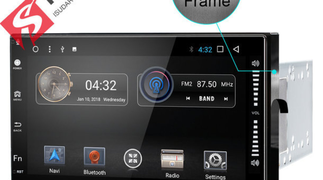 NAVIGATIE CARPAD Dedicata VW POLO ANDROID 7.1 ECRAN 7'' CAPACITIV USB INTERNET 3G WAZE GPS 2GB