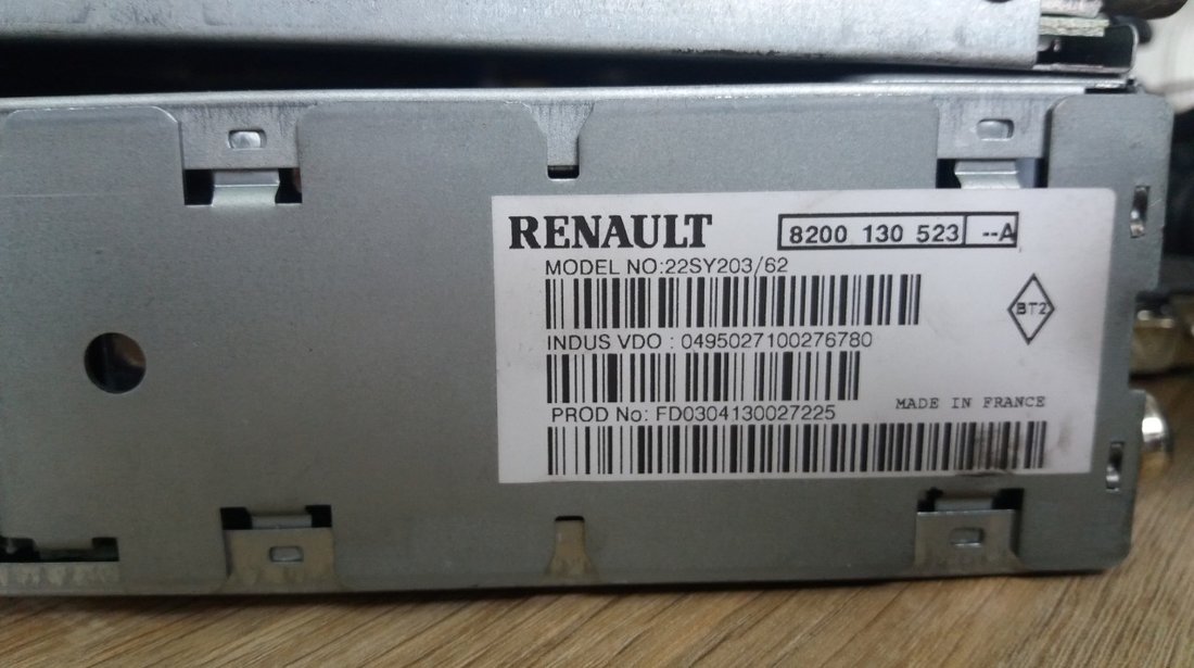 Navigatie cod 22sy203/62 si Radio/CD-Player Cabasse cod 22DC279/62E - Renault Laguna 2, 1.9DCi