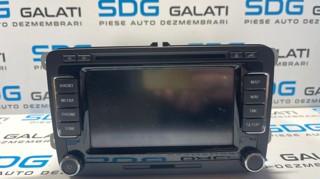 Navigatie Columbus RNS510 Radio CD Player Skoda Yeti 2010 - 2018 Cod 3T0035686C A2C89858800