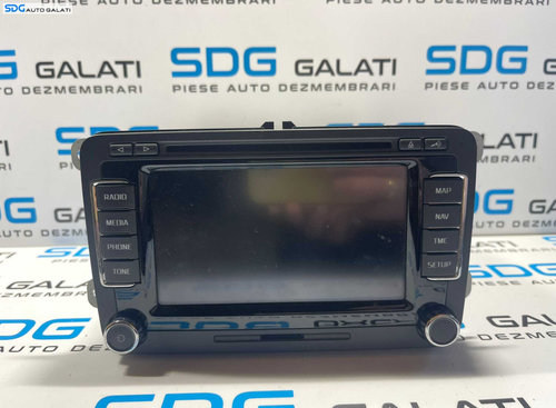 Navigatie Columbus RNS510 Radio CD Player Skoda Superb 2 2008 - 2015 Cod 3T0035686C A2C89858800