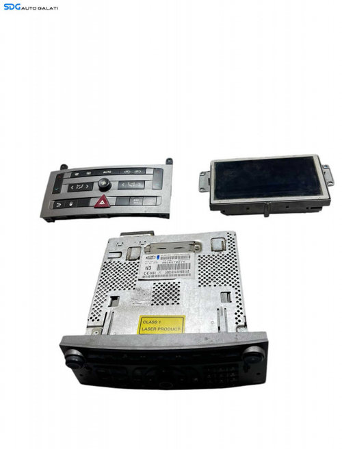 Navigatie Completa Unitate Radio Display Climatronic Panou AC Peugeot 407 2004 - 2010 Cod 96573322 9...