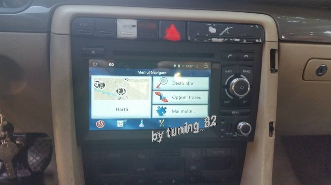 NAVIGATIE CU ANDROID 4.4.4 DEDICATA AUDI A4 B6 B7 S4 RS4 SEAT EXEO RNS-E NAVD-A6964 INTERNET WIFI