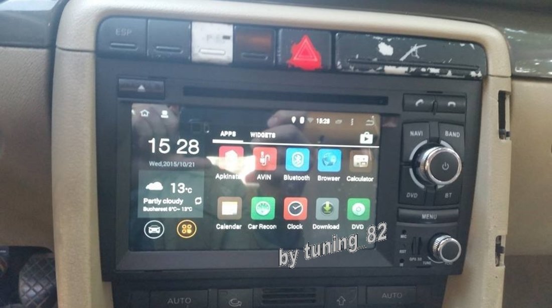 NAVIGATIE CU ANDROID 4.4.4 DEDICATA AUDI A4 B6 B7 S4 RS4 SEAT EXEO RNS-E NAVD-A6964 INTERNET WIFI