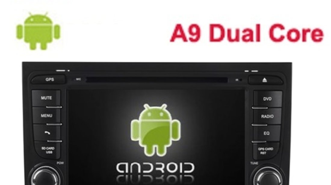 NAVIGATIE CU ANDROID DEDICATA AUDI A4 S4 RS4 SEAT EXEO EDOTEC EDT-G050 INTERNET WIFI ECRAN CAPACITIV