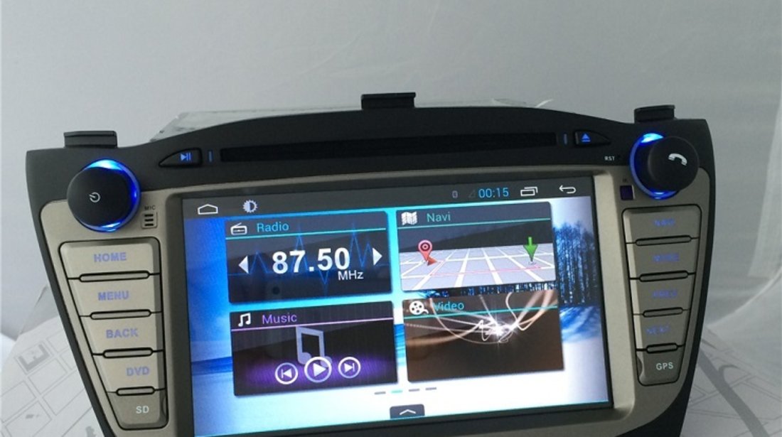 NAVIGATIE CU ANDROID DEDICATA HYUNDAI IX35 2009 - 2014 EDOTEC EDT-G047 INTERNET WIFI ECRAN CAPACITIV