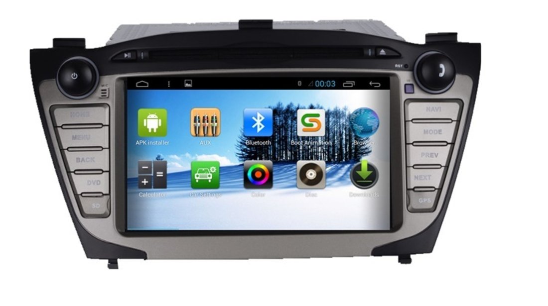 NAVIGATIE CU ANDROID DEDICATA HYUNDAI IX35 2009 - 2014 EDOTEC EDT-G047 INTERNET WIFI ECRAN CAPACITIV