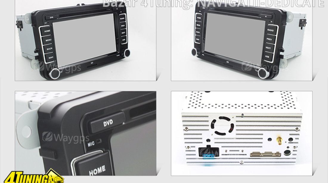 NAVIGATIE CU ANDROID DEDICATA Skoda Octavia II EDOTEC EDT-G305 INTERNET 3G WIFI WAZE DVR DVD