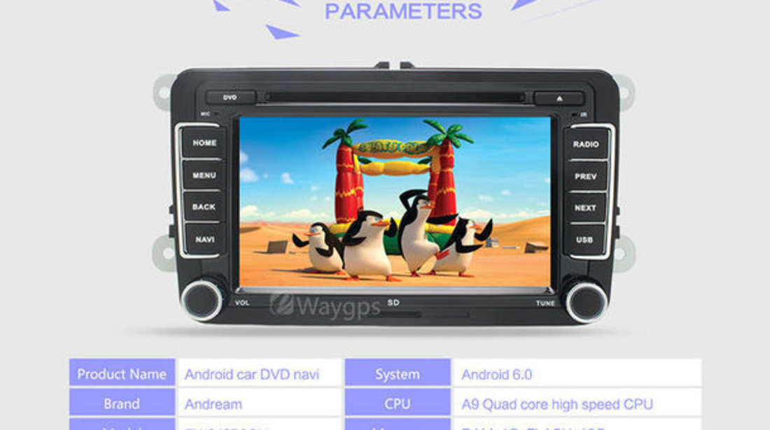 NAVIGATIE CU ANDROID DEDICATA Skoda Roomster DE EDOTEC EDT-G305 INTERNET 3G WIFI WAZE DVR DVD