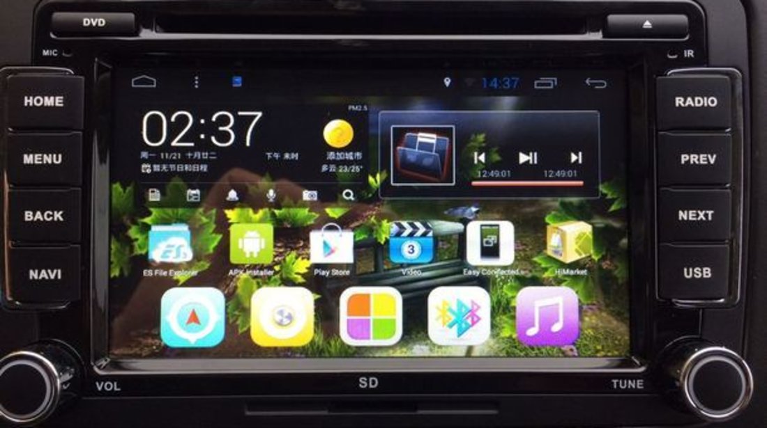 NAVIGATIE CU ANDROID DEDICATA VW Caddy EDOTEC EDT-G305 INTERNET 3G WIFI WAZE DVR DVD