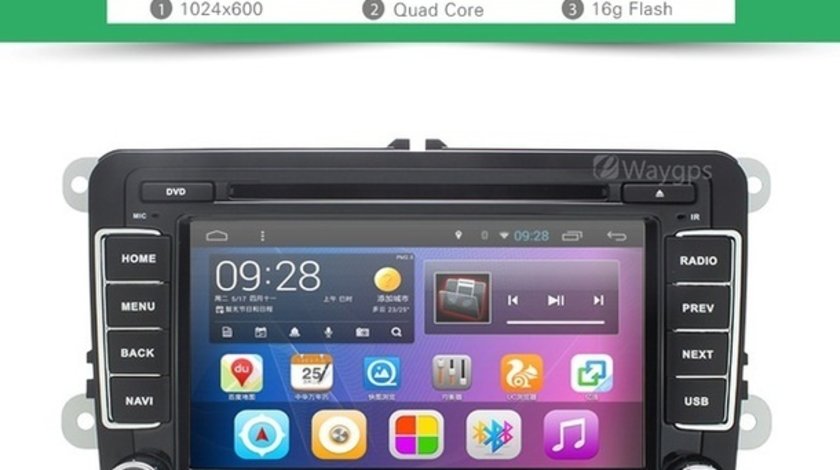 NAVIGATIE CU ANDROID DEDICATA VW Multivan EDOTEC EDT-G305 INTERNET 3G WIFI WAZE DVR DVD