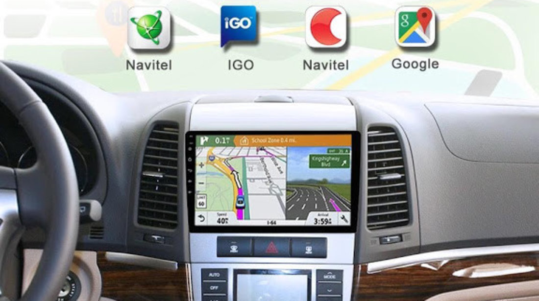 Navigatie dedicată cu android Hyundai Santa Fe ~ Pret redus !