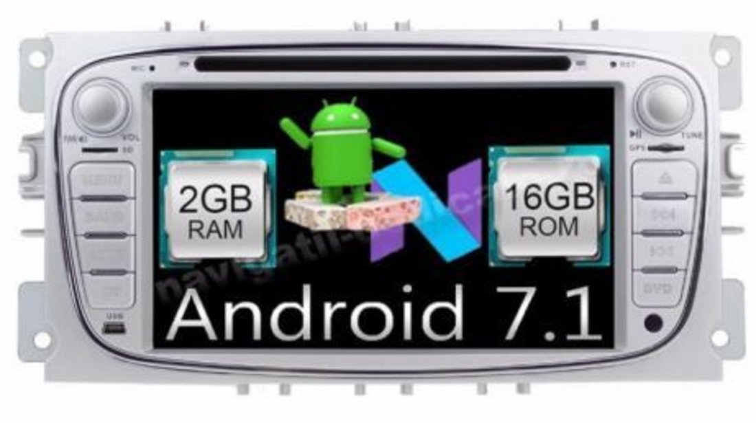 Navigatie Dedicata Android 7.1 Ford Focus S-MAX ECRAN CAPACITIV INTERNET NAVD-A9457