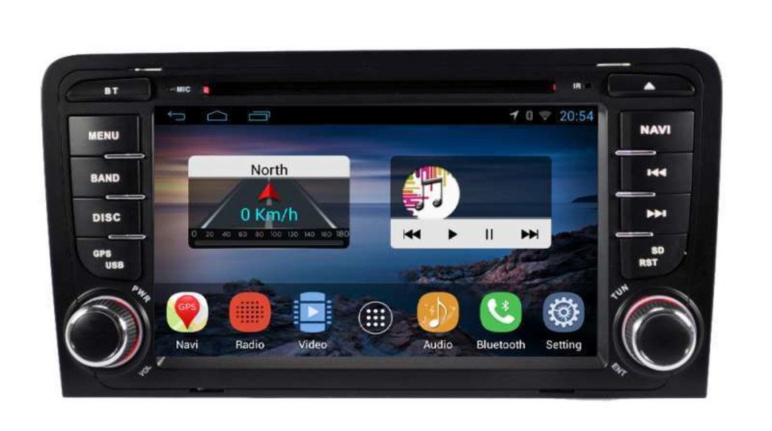 Navigatie Dedicata Android AUDI A3 DVD Auto GPS CARKIT NAVD-E049