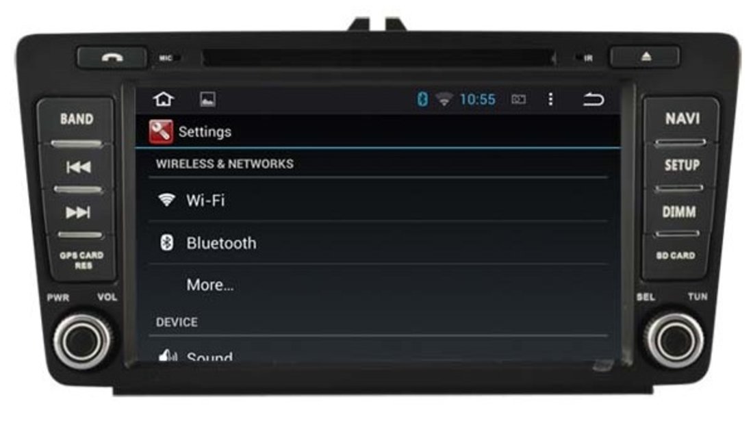 NAVIGATIE DEDICATA ANDROID SKODA OCTAVIA 2 ECRAN 8" NAVD-A9725V DVD GPS CAMERA VIDEO MARSARIER CADOU